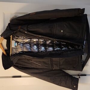 Columbia Mens XL Gray Barlow Pass Turbodown II Coat